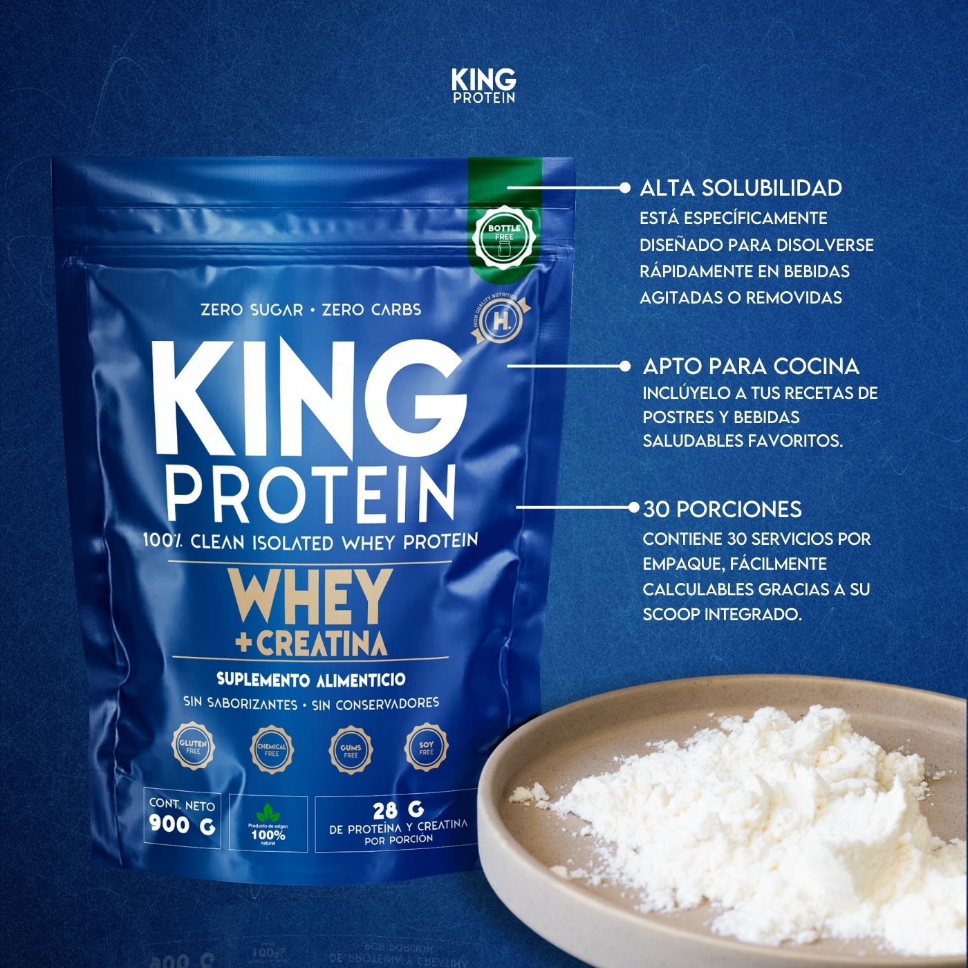 WHEY PROTEIN + CREATINA