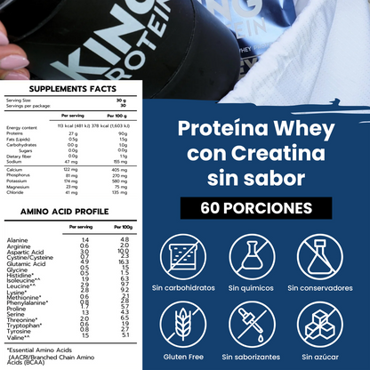 WHEY PROTEIN ISOLATE + CREATINA